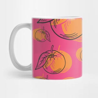 Feel Tangerine Summer Pattern Mug